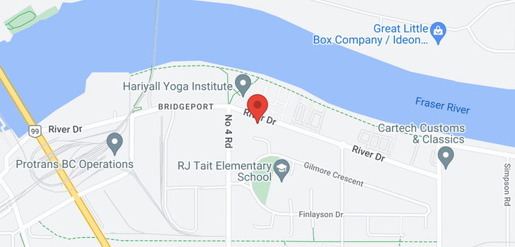 map of 10160 RIVER DRIVE